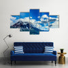 View Of The Strong Winds And drives Of The Shore At The Azure Lake is Driving The Clouds In The Chile, Multi Panel Canvas Wall Art