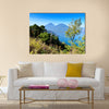 Panorama view of the lake Atitlan and volcanos in the highlands of Guatemala Multi panel canvas wall art