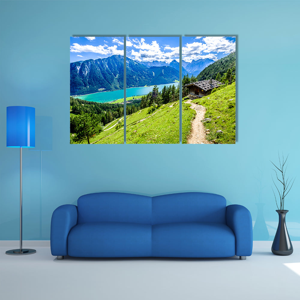 Acehnese Lake in the Austria multi panel canvas wall art
