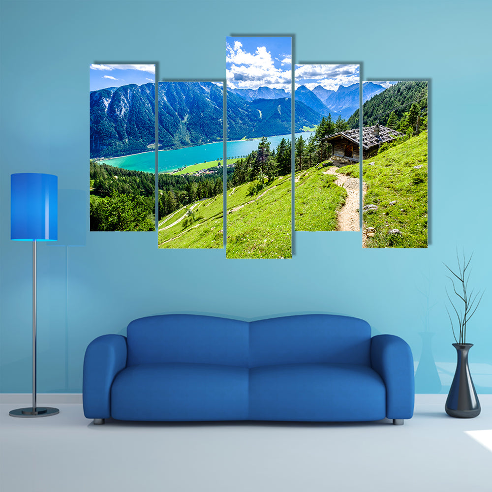 Acehnese Lake in the Austria multi panel canvas wall art