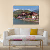 Punakha dzong in Bhutan Multi panel canvas wall art