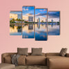 St. Petersburg, Florida, USA downtown city skyline on the bay multi panel canvas wall art