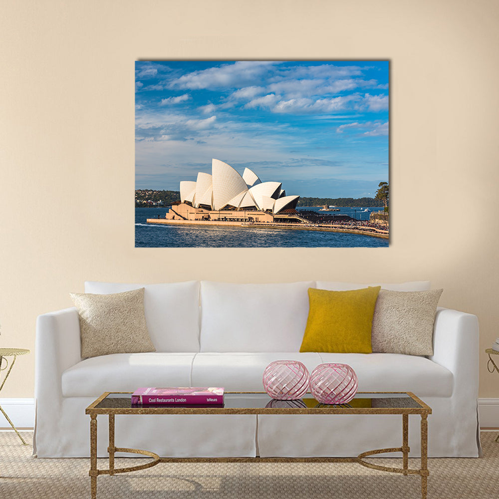 Bennelong Point And Sydney Harbor With Opera House, Australia, Multi Panel Canvas Wall Art