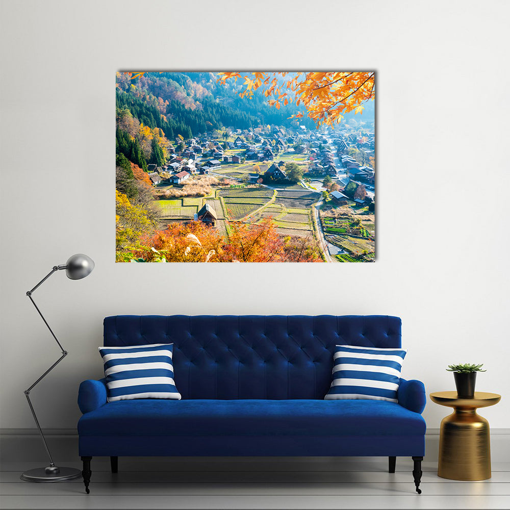 A Fall Season View With Upcoming Autumn Multi Panel Canvas Wall Art