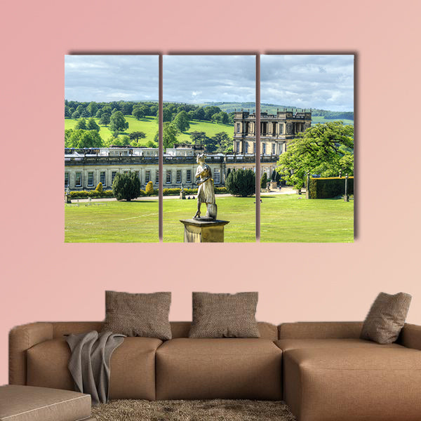 Chatsworth House, Derbyshire, Britain Multi panel canvas wall art