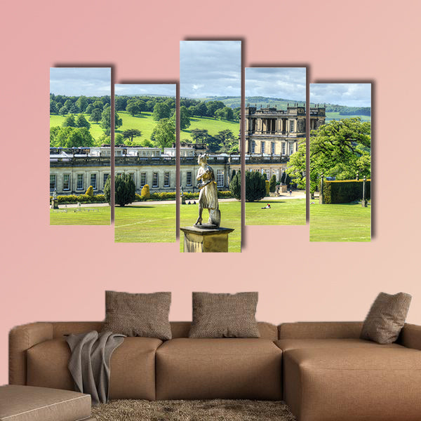 Chatsworth House, Derbyshire, Britain Multi panel canvas wall art