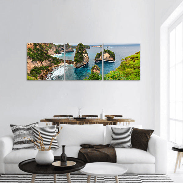 Atun beach, Nusa Penida island Indonesia  Panoramic canvas Wall Art