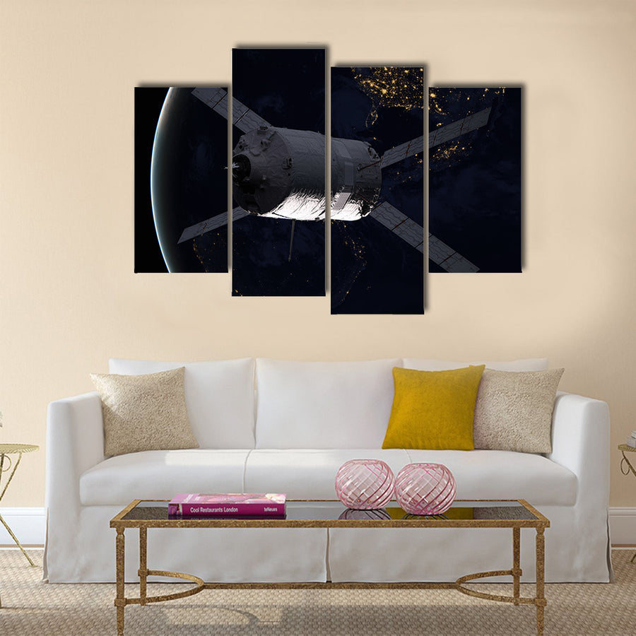 Cargo spacecraft - The Automated Transfer Vehicle Multi Panel Canvas Wall Art