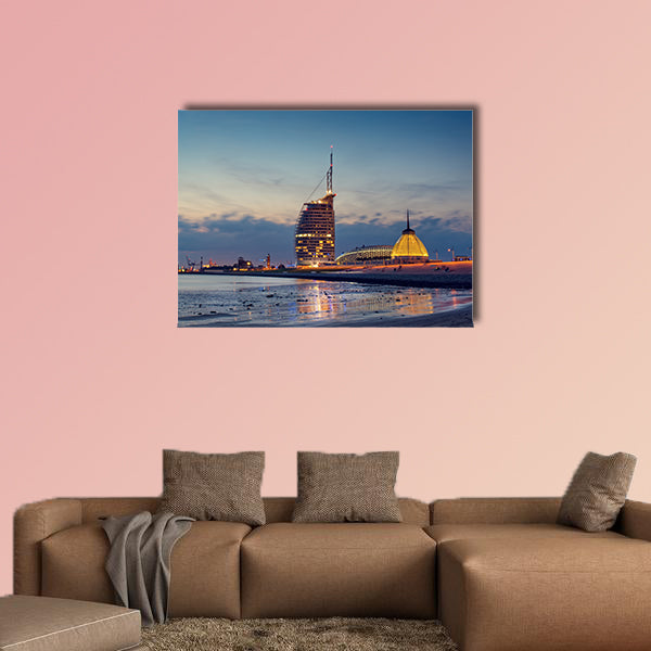 Bremerhaven Beach multi panel canvas wall art