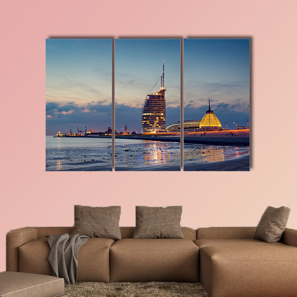 Bremerhaven Beach multi panel canvas wall art