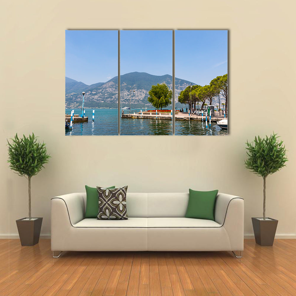 Iseo lake, Lombardy, Italy multi panel canvas wall art