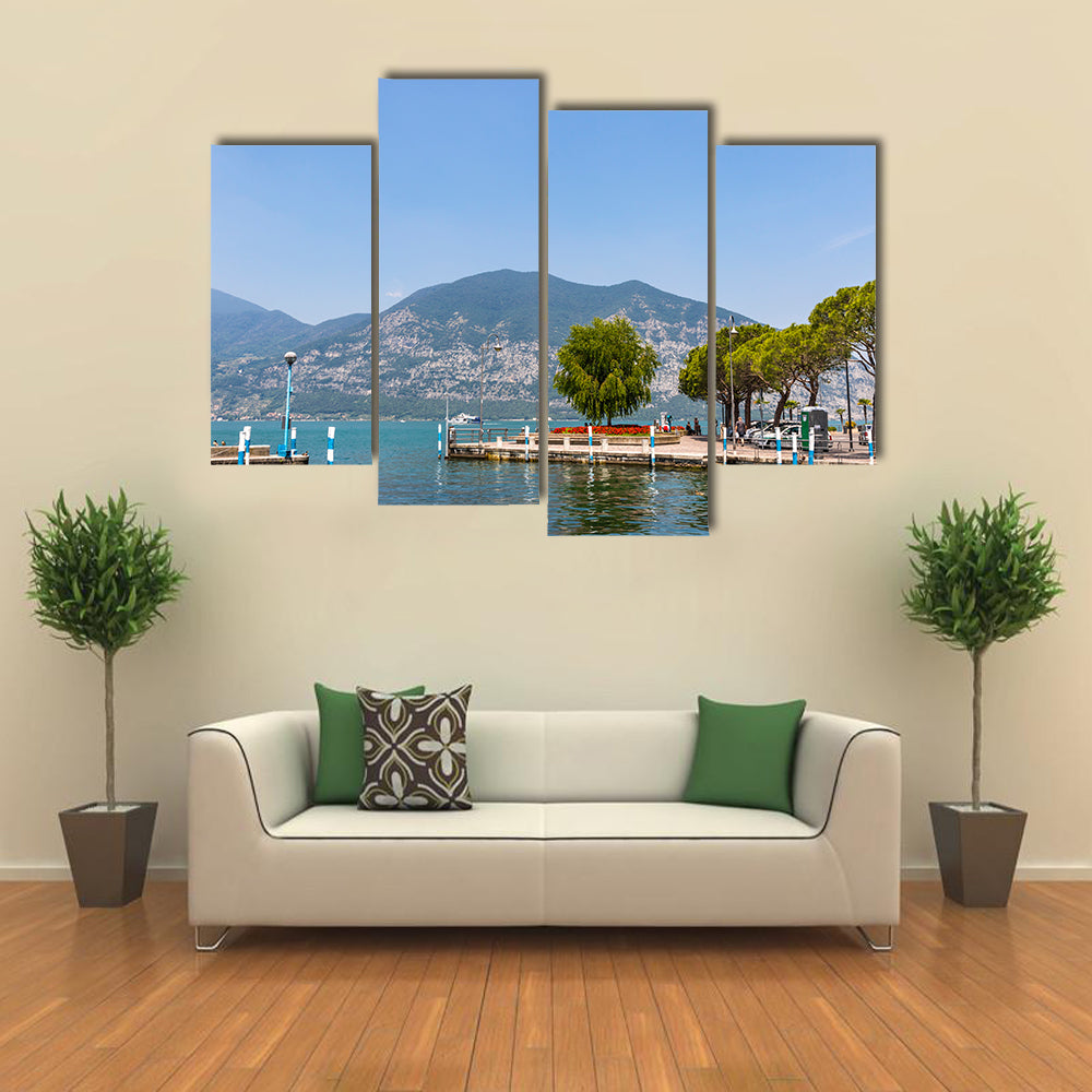 Iseo lake, Lombardy, Italy multi panel canvas wall art