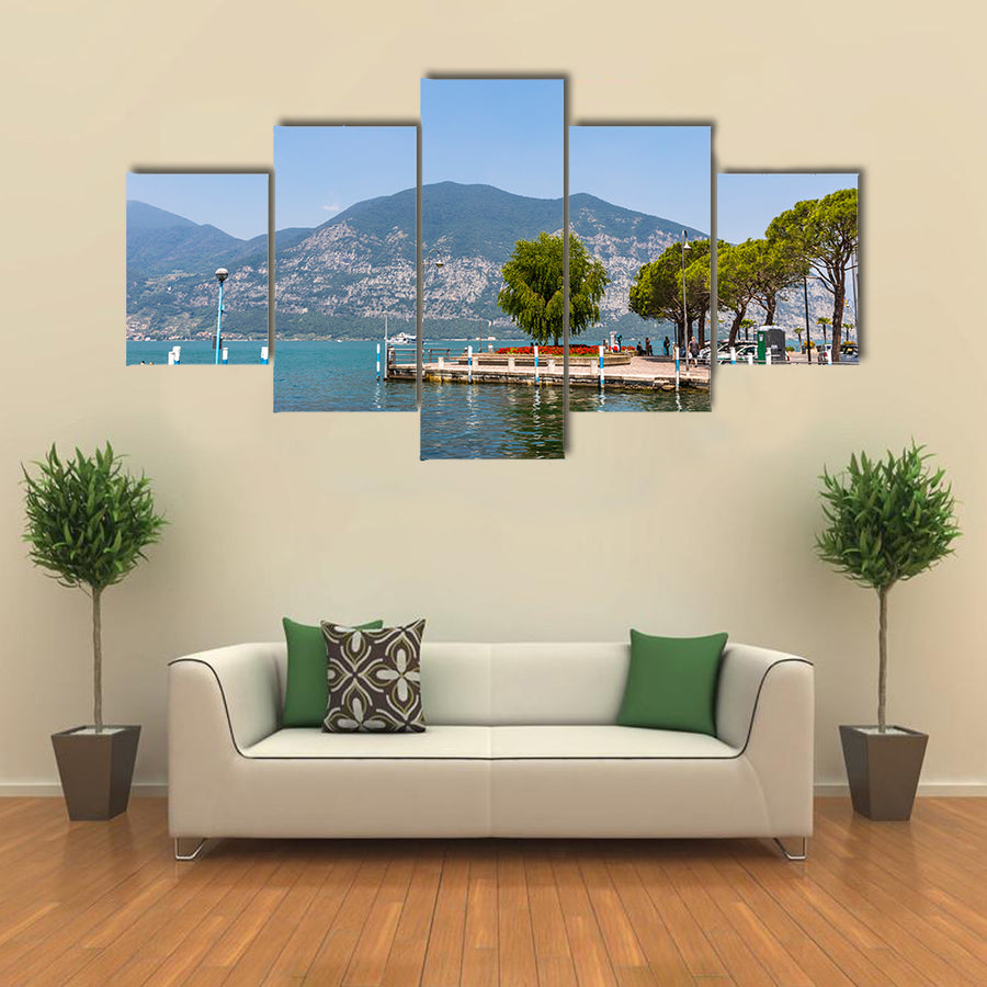 Iseo lake, Lombardy, Italy multi panel canvas wall art