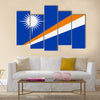 Flag of Marshall Islands Multi Panel Canvas Wall Art