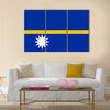 Flag of Nauru Multi panel canvas wall art