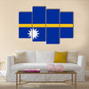 Flag of Nauru Multi panel canvas wall art