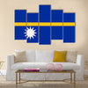 Flag of Nauru Multi panel canvas wall art