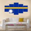 Flag of Nauru Multi panel canvas wall art