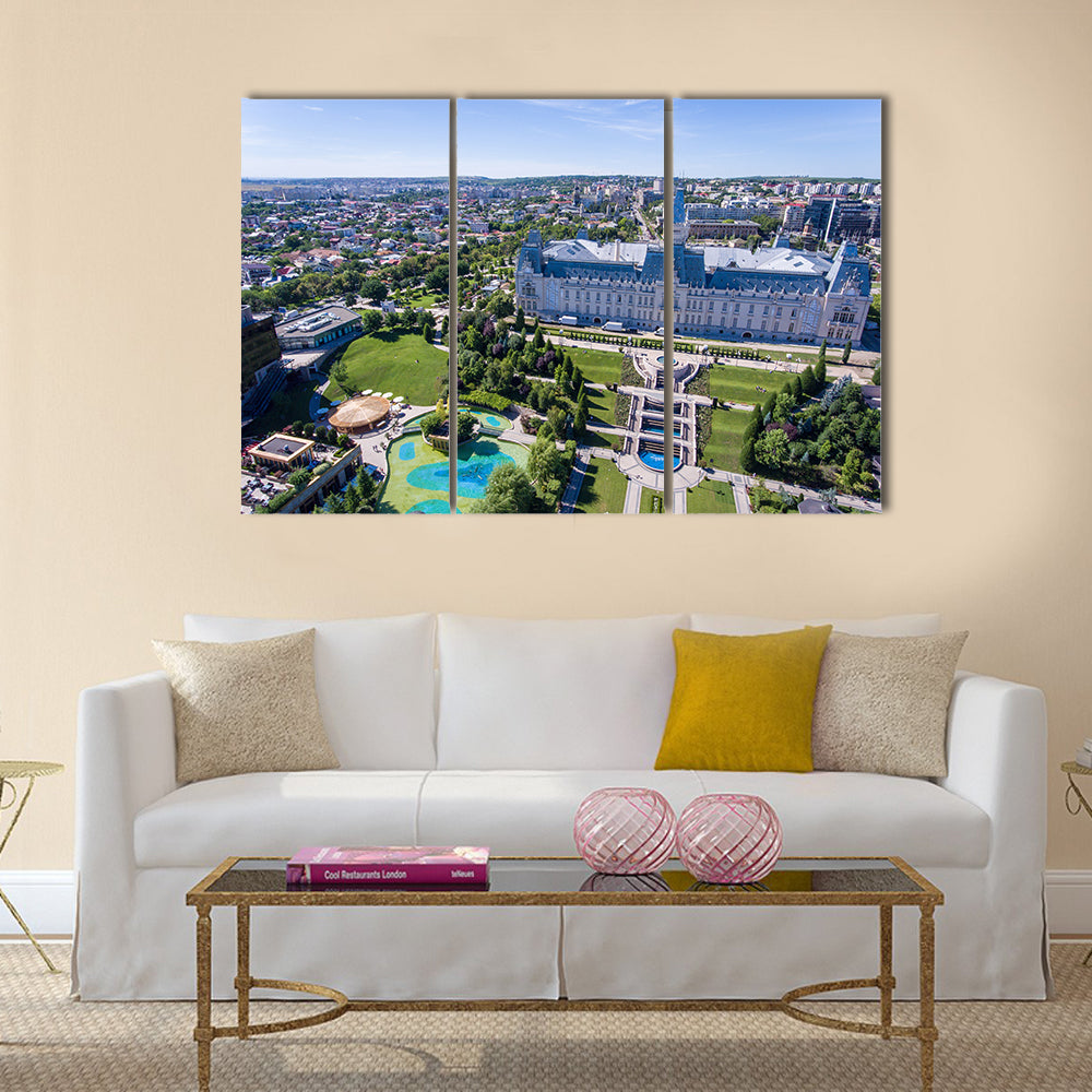 Iasi city centre, Moldova, Romania Multi panel canvas wall art