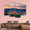 Sunset over Budapest multi panel canvas wall art