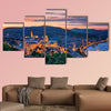 Sunset over Budapest multi panel canvas wall art