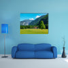 Elm tree on meadow in Logarska dolina, Logar valley, Slovenia multi panel canvas wall art