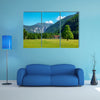 Elm tree on meadow in Logarska dolina, Logar valley, Slovenia multi panel canvas wall art