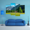 Elm tree on meadow in Logarska dolina, Logar valley, Slovenia multi panel canvas wall art