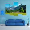 Elm tree on meadow in Logarska dolina, Logar valley, Slovenia multi panel canvas wall art