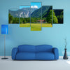 Elm tree on meadow in Logarska dolina, Logar valley, Slovenia multi panel canvas wall art