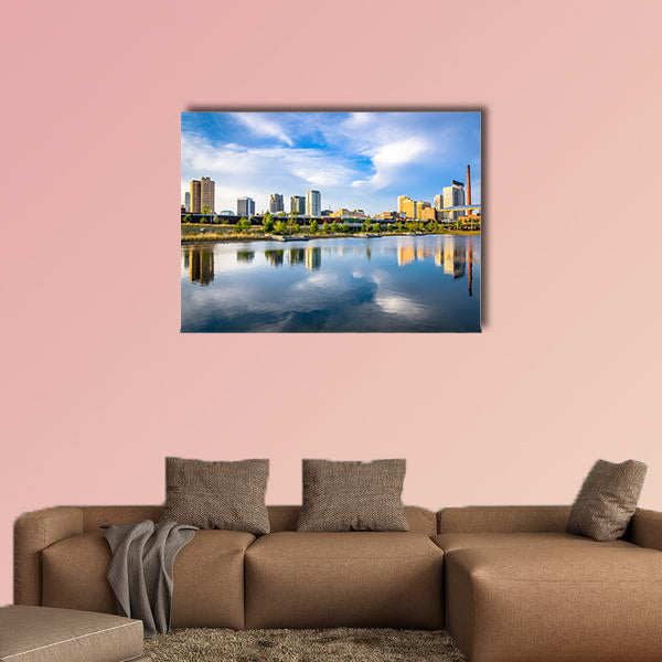 Birmingham, Alabama, USA downtown city skyline multi panel canvas wall art