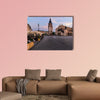 The main square of Krakow, Poland multi panel canvas wall art