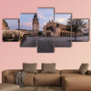 The main square of Krakow, Poland multi panel canvas wall art