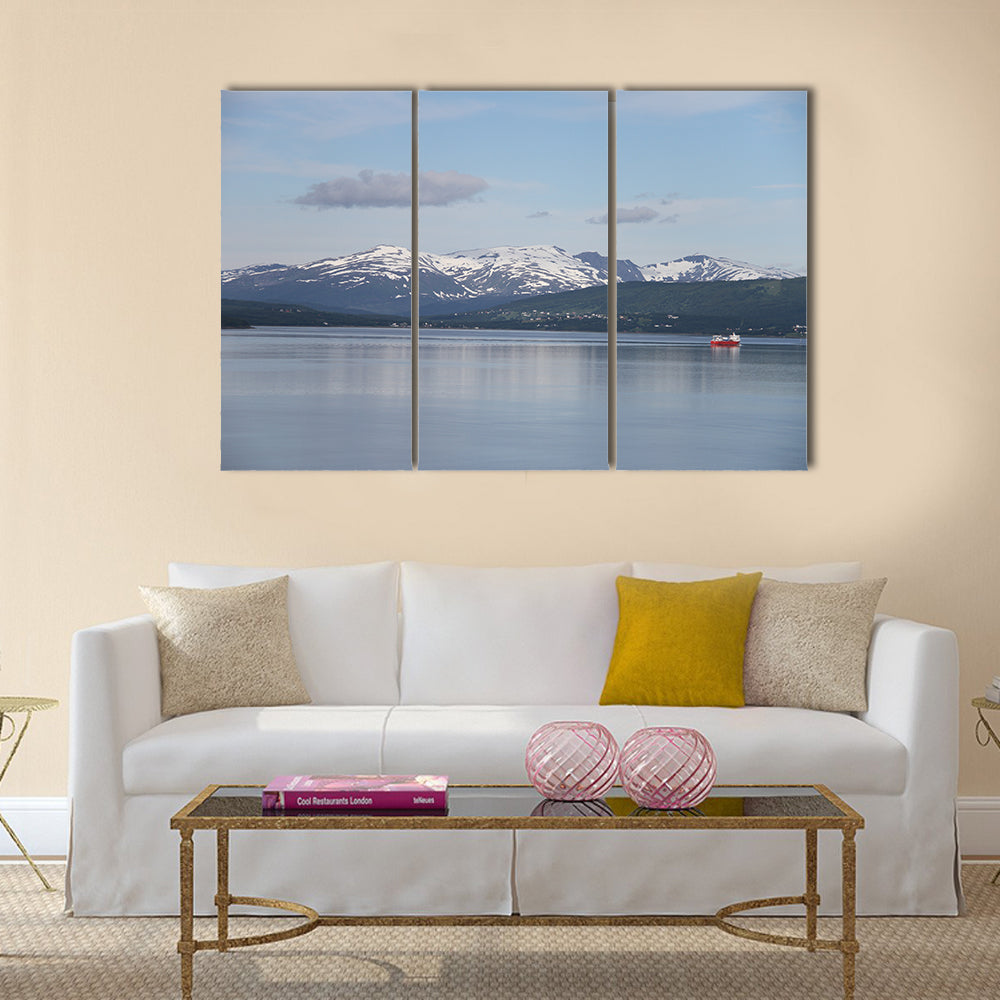 Islands of Kvaloya and Senja Norway multi panel canvas wall art