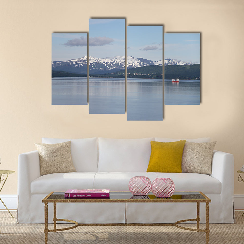 Islands of Kvaloya and Senja Norway multi panel canvas wall art