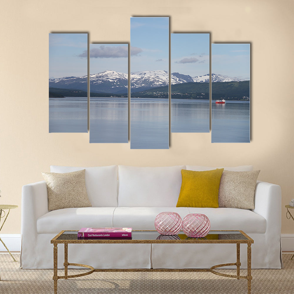 Islands of Kvaloya and Senja Norway multi panel canvas wall art