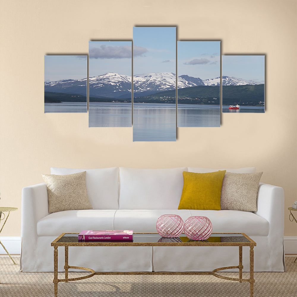 Islands of Kvaloya and Senja Norway multi panel canvas wall art