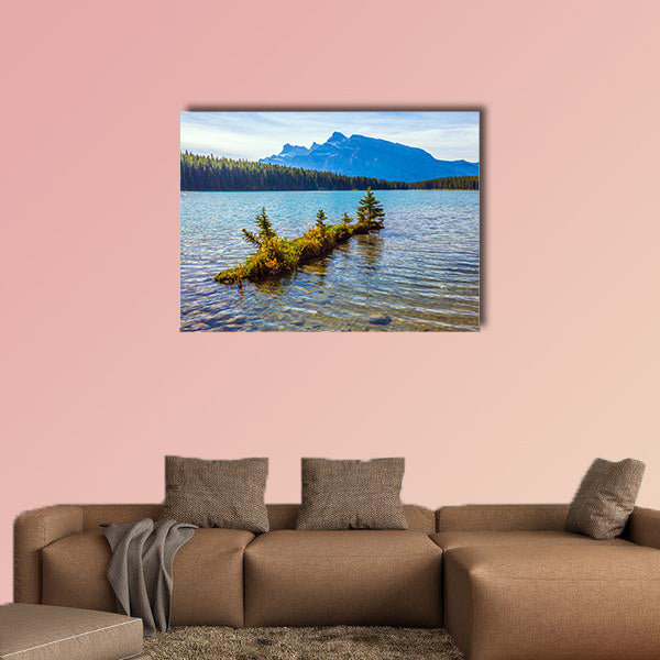 Charming little island near the shore. The pure turquoise water wall art