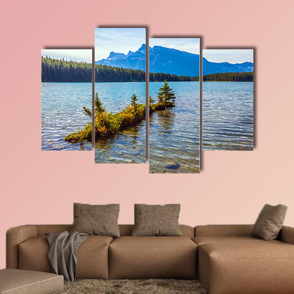 Charming little island near the shore. The pure turquoise water wall art