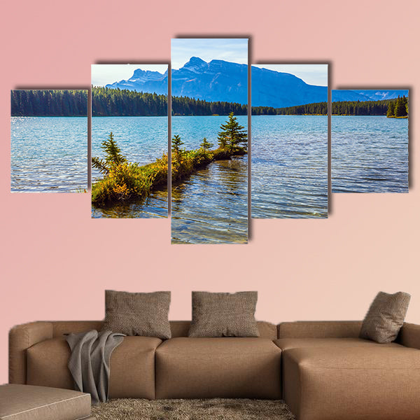 Charming little island near the shore. The pure turquoise water wall art