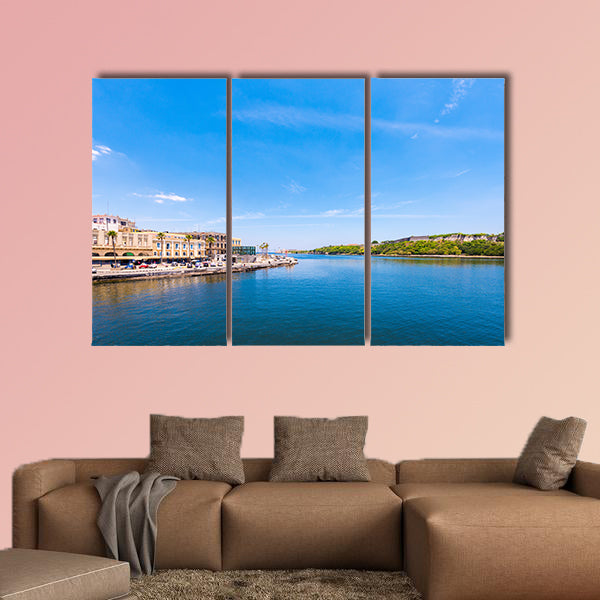 View of the Malecon embankment multi panel canvas wall art