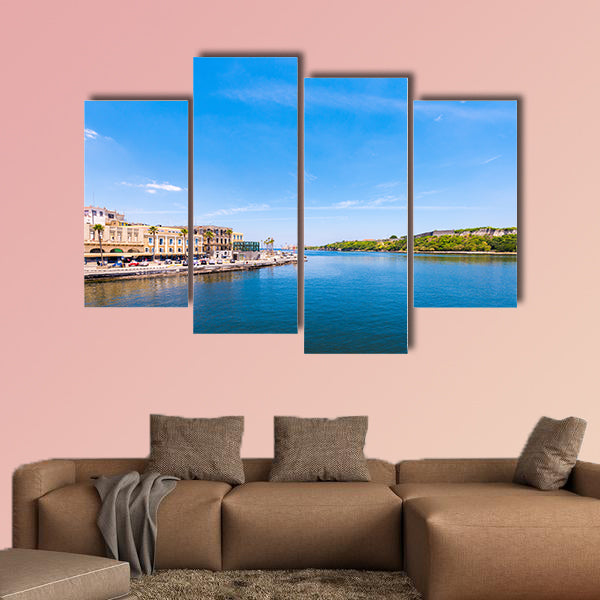 View of the Malecon embankment multi panel canvas wall art