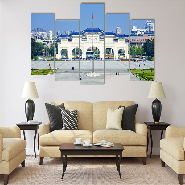 Democracy Memorial Hall in Taipei multi panel canvas wall art