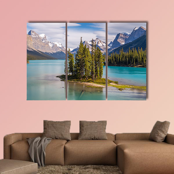 Famous and iconic, Spirit Island in all her glory Multi panel canvas wall art