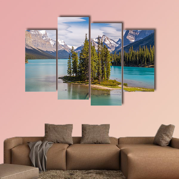 Famous and iconic, Spirit Island in all her glory Multi panel canvas wall art