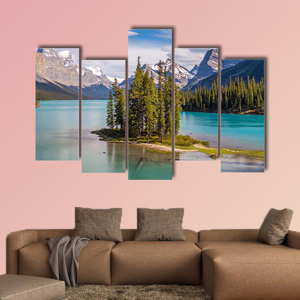 Famous and iconic, Spirit Island in all her glory Multi panel canvas wall art