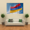 Armenia Flag Is Waving At A Beautiful And Peaceful Sky In Day Time Multi Panel Canvas Wall Art