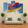 Armenia Flag Is Waving At A Beautiful And Peaceful Sky In Day Time Multi Panel Canvas Wall Art