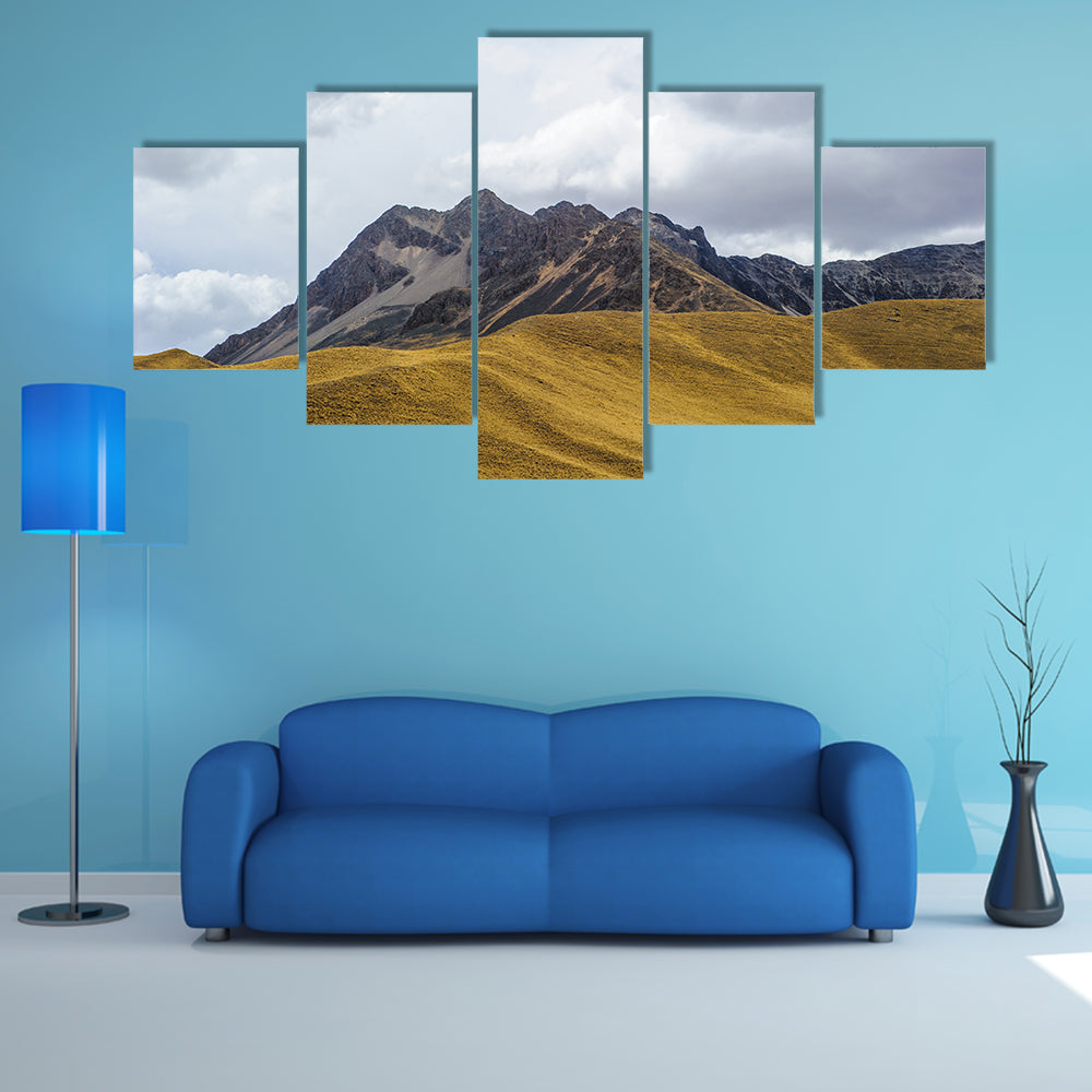 A Beautiful rocks and mountain Multi Panel Canvas Wall Art