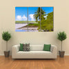 Cannons on the coast of the Suriname River in Suriname, South America Multi Panel Canvas Wall Art